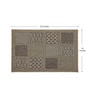 Cream & Beige Abstract Polypropylene 24x16 Inches Antiskid Bathmat
