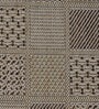 Cream & Beige Abstract Polypropylene 24x16 Inches Antiskid Bathmat