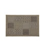 Cream & Beige Abstract Polypropylene 24x16 Inches Antiskid Bathmat