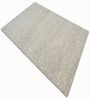 Cream Geometric Wool And Cotton 5 X 8 Ft Hand Tufted Carpet