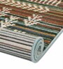 Multicolor Traditional Polyester 5 x 7 Feet Machine Made Carpet