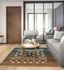 Multicolor Traditional Polyester 6 x 9 Feet Machine Made Carpet