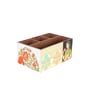 Cream & Gold Mdf Wood Rectangle 1 Pcs Cutlery Holder