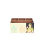 Cream & Gold Mdf Wood Rectangle 1 Pcs Cutlery Holder