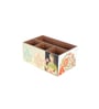 Cream & Gold Mdf Wood Rectangle 1 Pcs Cutlery Holder