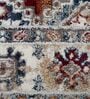 Cream & Maroon Traditional PP Heatset 4 x 6 Feet  Machine -Made Carpet