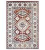 Cream & Maroon Traditional PP Heatset 5 x 7 Feet  Machine -Made Carpet