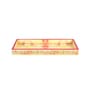 Cream & Red MDF Wood Versace (Set of 3) Serving Tray