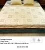 Cream   Upcycled from sheer waste fabric and cotton Bed Throws  Collection