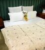 Cream   Upcycled from sheer waste fabric Bed Throws  Collection