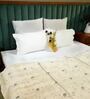 Cream   Upcycled from sheer waste fabric Bed Throws  Collection