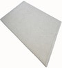 Cream / White Geometric Wool And Cotton 5 X 8 Ft Hand Tufted Carpet