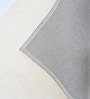 Cream / White Geometric Wool And Cotton 5 X 8 Ft Hand Tufted Carpet