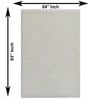 Cream / White Geometric Wool And Cotton 5 X 8 Ft Hand Tufted Carpet