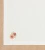 Cream (16 x16 ) Floral Hand Embroidered Cotton (Set of 6) Napkin Sets