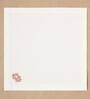 Cream (16 x16 ) Floral Hand Embroidered Cotton (Set of 6) Napkin Sets