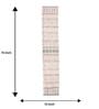 Cream 72x13 Polyester Table Runner