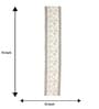 Cream 72x13 Polyester Table Runner