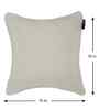 Cream Cotton Solid 16X16 Inches Cushion Covers (Pack of 2)