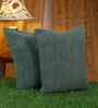Cream Cotton Solid 16X16 Inches Cushion Covers (Pack of 2)