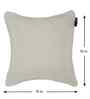 Cream Cotton Solid 16X16 Inches Cushion Covers (Pack of 5)