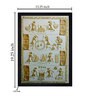Ethnic Dhokra And Warli Art Textured Paper Framed Art Print