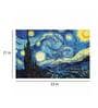 Night Sky In Cream Canvas Framed Art Print (33 x 21 Inches)
