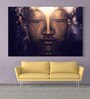 Buddha In Cream Canvas Framed Art Print (33 x 21 Inches)