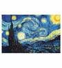 Night Sky In Cream Canvas Framed Art Print (33 x 21 Inches)