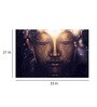 Buddha In Cream Canvas Framed Art Print (33 x 21 Inches)