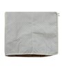 Cream Polka Dot Print Cotton Foldable Underbed Organizer