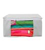 Cream Polka Dot Print Cotton Foldable Underbed Organizer