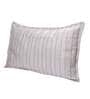 Cream Patterned 210TC Jute 17 x 27 Inches Pillow Covers (Set of 2)