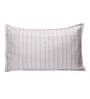 Cream Patterned 210TC Jute 17 x 27 Inches Pillow Covers (Set of 2)