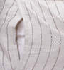 Cream Patterned 210TC Jute 17 x 27 Inches Pillow Covers (Set of 2)