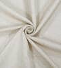Cream Solid Jute 5 Ft Light Filtering Eyelet Window Curtains (Set of 2)