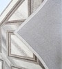 Cream Abstract Wool And Cotton 5 X 8 Ft Hand Tufted Carpet