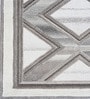 Cream Abstract Wool And Cotton 5 X 8 Ft Hand Tufted Carpet