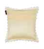 Cream Velvet Abstract 16X16 Inches Cushion Covers (Pack of 2)