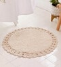 Cream Super Absorbent 100% Cotton & Quick Dry Bath Rug