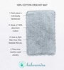 Grey Super Absorbent 100% Cotton & Quick Dry Bath Mat