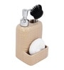 Cream 300 ml Ceramic Liquid Soap Dispenser 