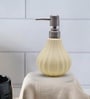Cream 300 ml Ceramic Liquid Soap Dispenser 