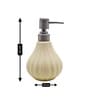 Cream 300 ml Ceramic Liquid Soap Dispenser 