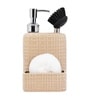 Cream 300 ml Ceramic Liquid Soap Dispenser 