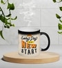 Cream 330 ml Ceramic Quoted Magic Coffee Mug