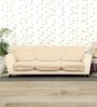 Cream 5 Seater Geometric 10Pcs Sofa Covers