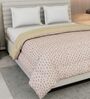 Cream 50% COTTON, 50% POLYESTER Solid 150 GSM King Bed Comforter