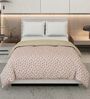 Cream 50% COTTON, 50% POLYESTER Solid 150 GSM King Bed Comforter
