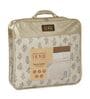 Cream 50% COTTON, 50% POLYESTER Solid 150 GSM King Bed Comforter
